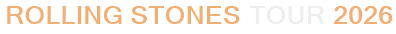 Rolling Stones Tour 2026